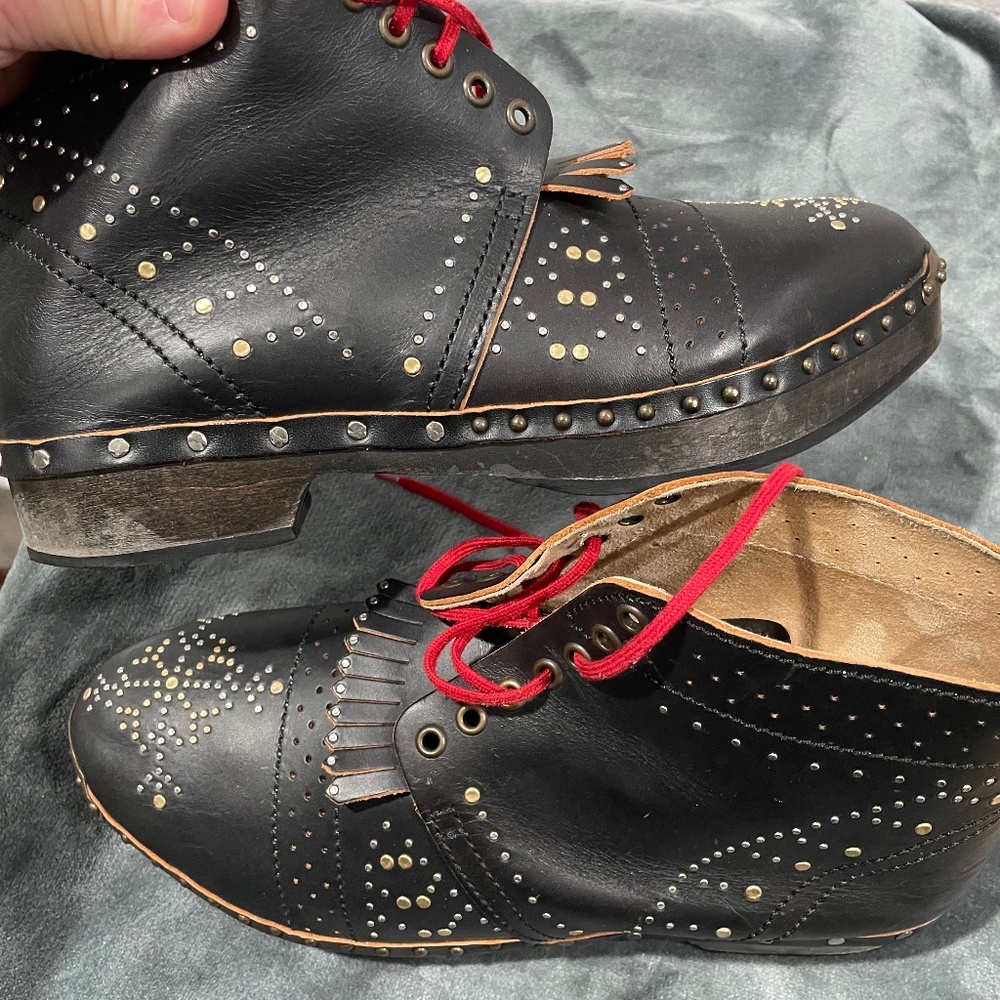 Burberry Black and Red Men's Clog Shoes - Picture 8 of 14